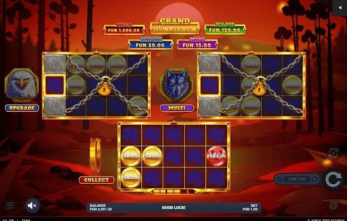 3 Apex Treasures - Hold & Win launch with wolf board